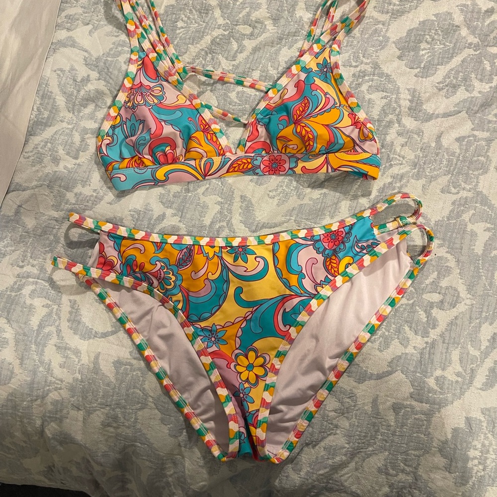 Colorful Floral Bikini Set